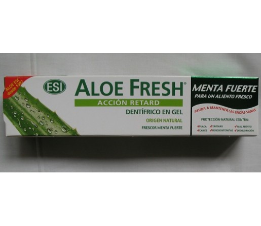 Dentífrico Gel Aloe Fresh Menta Cristal 100 ml.
